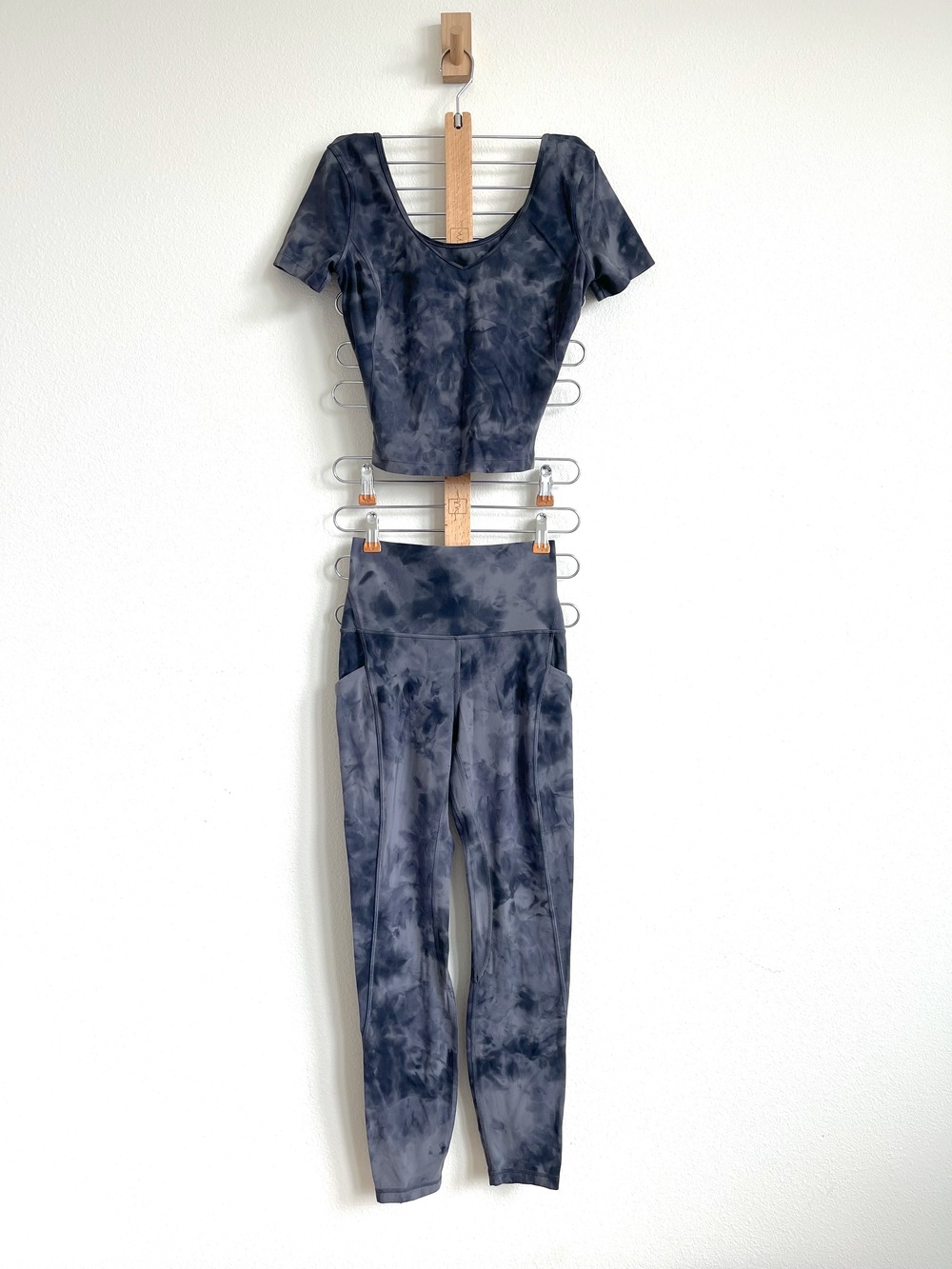 Lululemon Set: Align T-Shirt + Align High-Rise Pant - Diamond Dye Grey Graphite